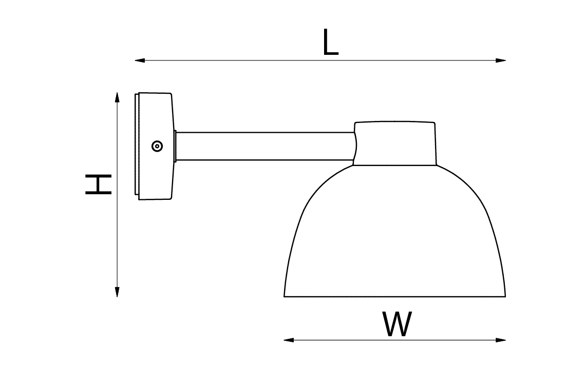 Herning Wall Corten Mini 580/620/1220/1300lm 3000/4000K Ra>80 Bagkantsdæmp