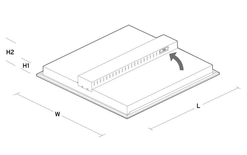 Controls Hvid Glas Vægpanel Tunable White DALI Type 8