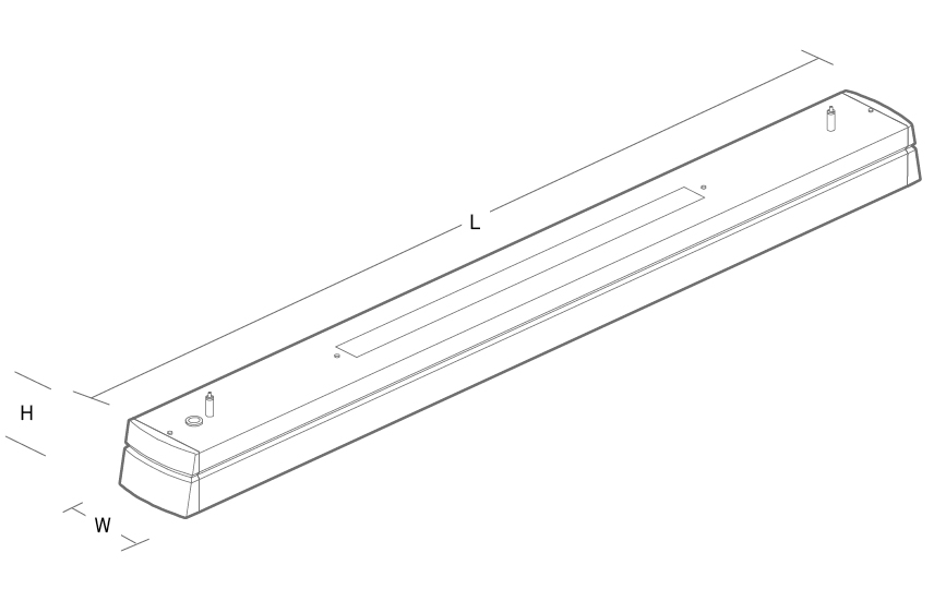 Facet II 1200 Hvid 4470lm 4000K Ra>80 DALI