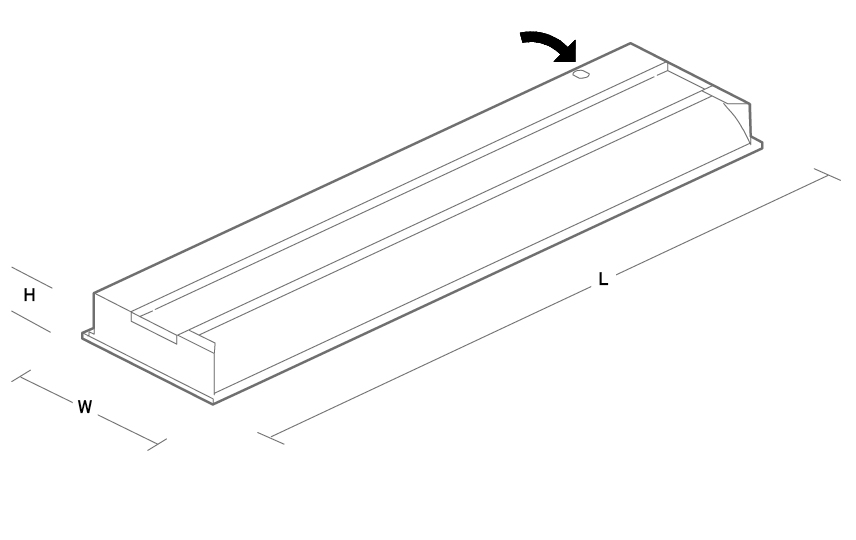 Velios LED Linear 300x1200 White 4420lm 4000K Ra>80 DALI-2