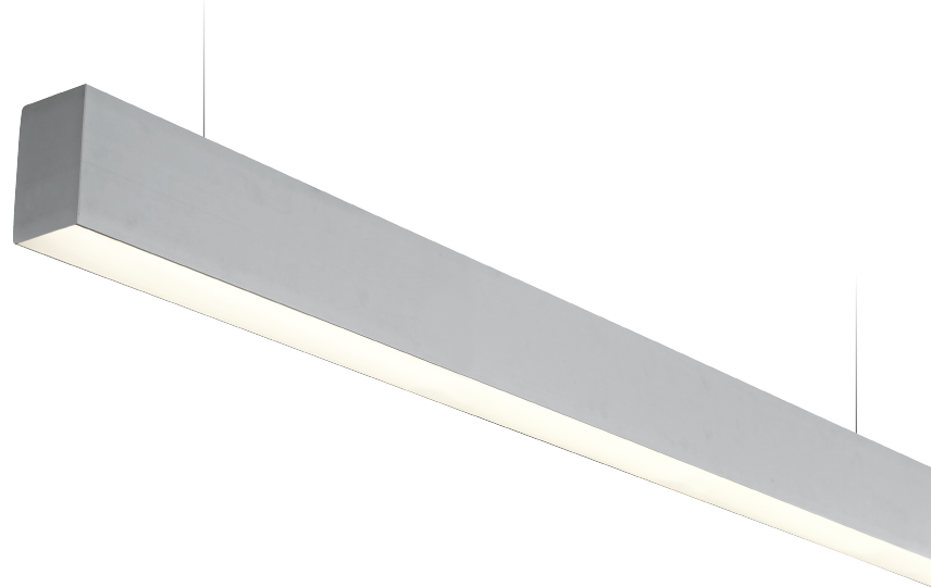 Infinity Suspended LED 1138mm Silver 2800lm 4000K Ra>80 DALI-2