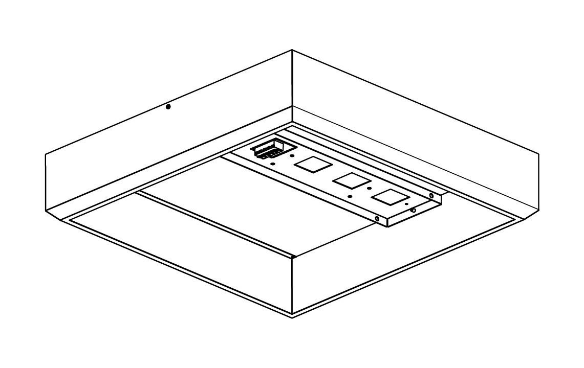 Surface frame 600x600 White