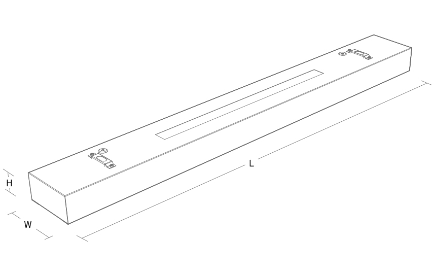 EcoLine Office TW 1200 Vit 4600lm 2700-6500K Ra>80 Tunable White DALI Type 8