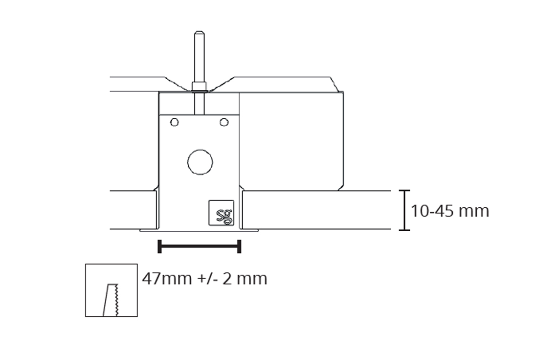 Lineal recessed Corner Vit 1970lm 4000K Ra>80 DALI / Push Dim