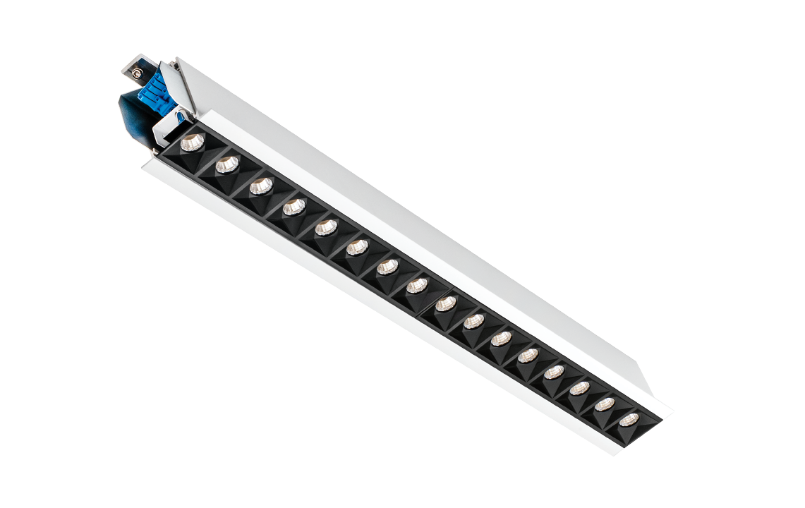 Lineal Recessed Cubic 560 Weiss 2220lm 4000K Ra>80 DALI-2 / Push Dim
