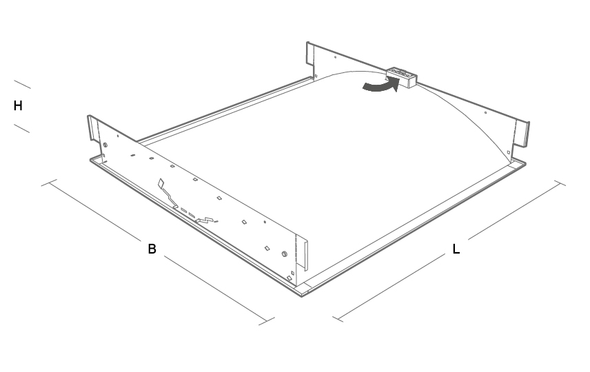 Tripar Medico LED Hvid 2650lm 4000K Ra>80 DALI