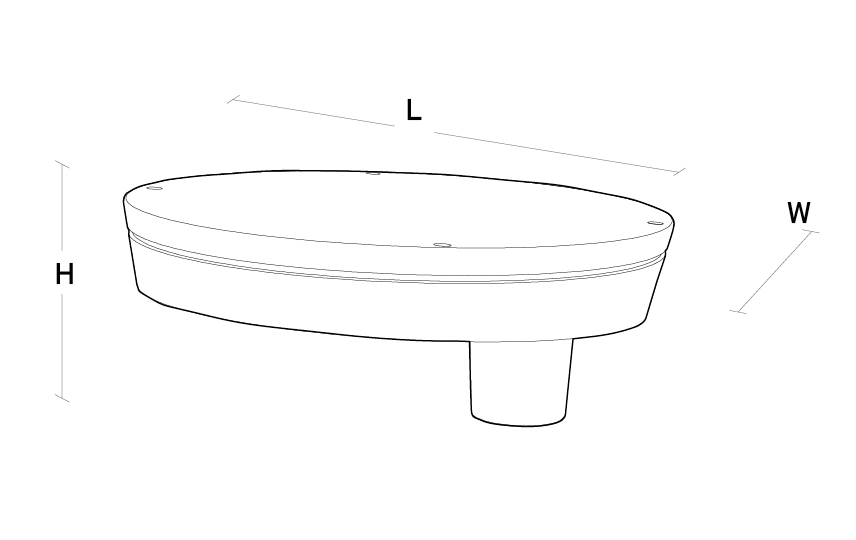 CircLED Single Black Top 1640lm 4000K Ra>80 On/Off