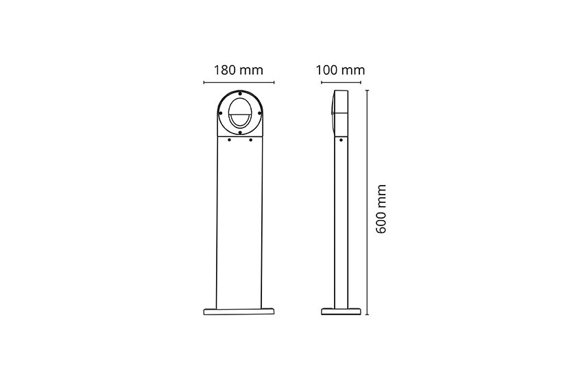 Callisto Pollari Grafiitti 60lm 3000K Ra>80 Vaihehimmennys