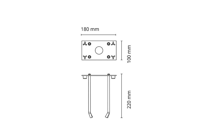 Callisto Poller Befestigungsset Aluminium