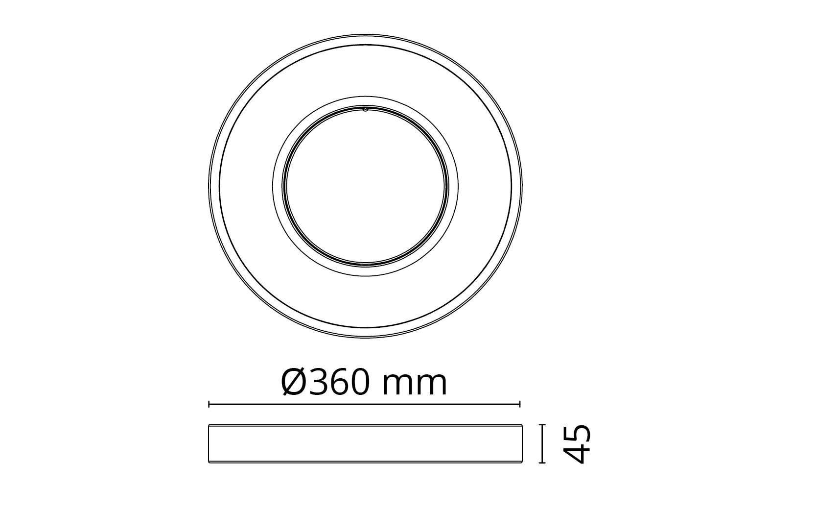 Circulus Hvid 1360lm 2700K Ra>80 Bagkantsdæmp