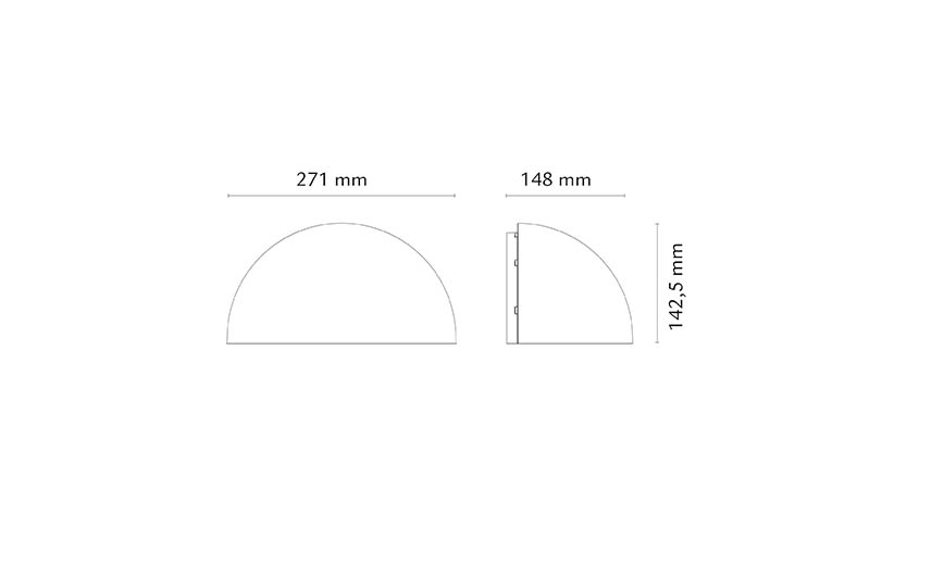 Duett Grafit E27 350lm 2700K Ra>80 Bakkantsdimmer