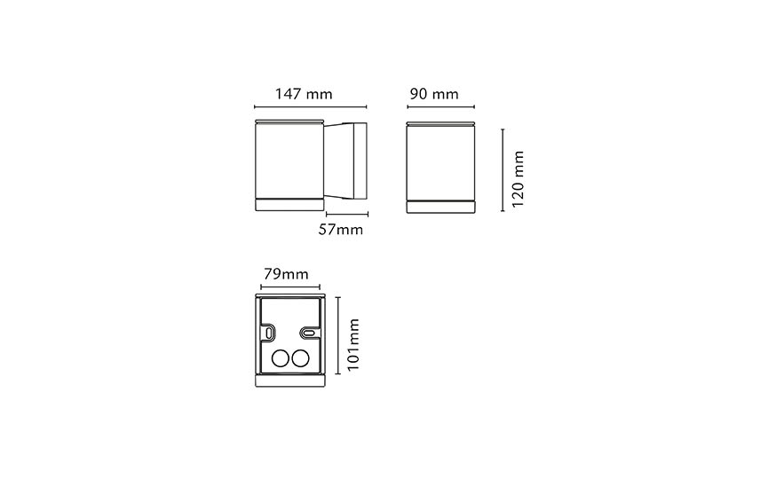 Echo Hvid 180lm 2700K Ra>80 Bagkantsdæmp