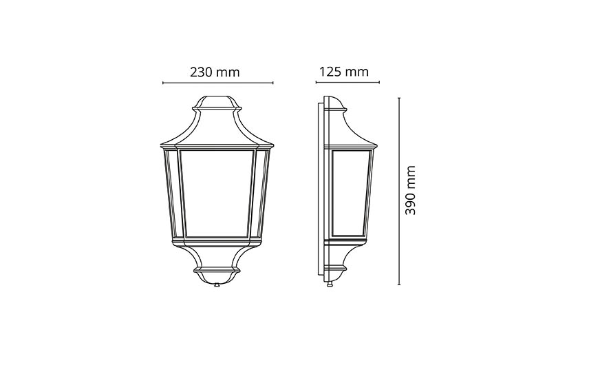 Hamlet Black 220lm 2700K Ra>80 Trailing edge dimming