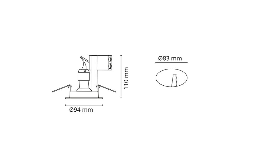 Jupiter Outdoor Svart 2700K Ra>80 Bakkantsdimmer