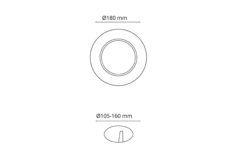 Rehab Ring Graphite 180mm for Exclusive Midi & Jupiter Pro Stainless steel