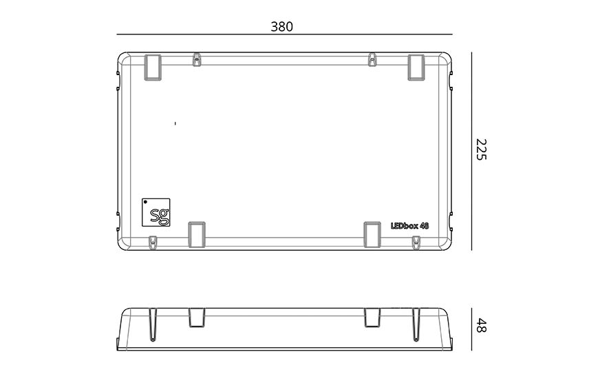 LEDbox 48 Vit LEDbox 48 Plast