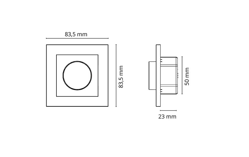 LEDDim 350/400/Smart Sort SG Front Polycarbonat (PC)