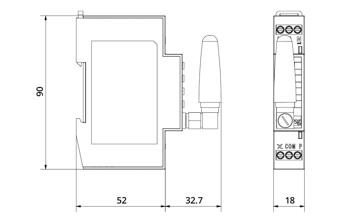 LEDDim Smart DIN 2-pol 400VA