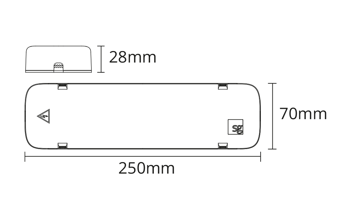 LEDstar CV 24V Hvid Driver 20W 24V Bagkantsdæmp