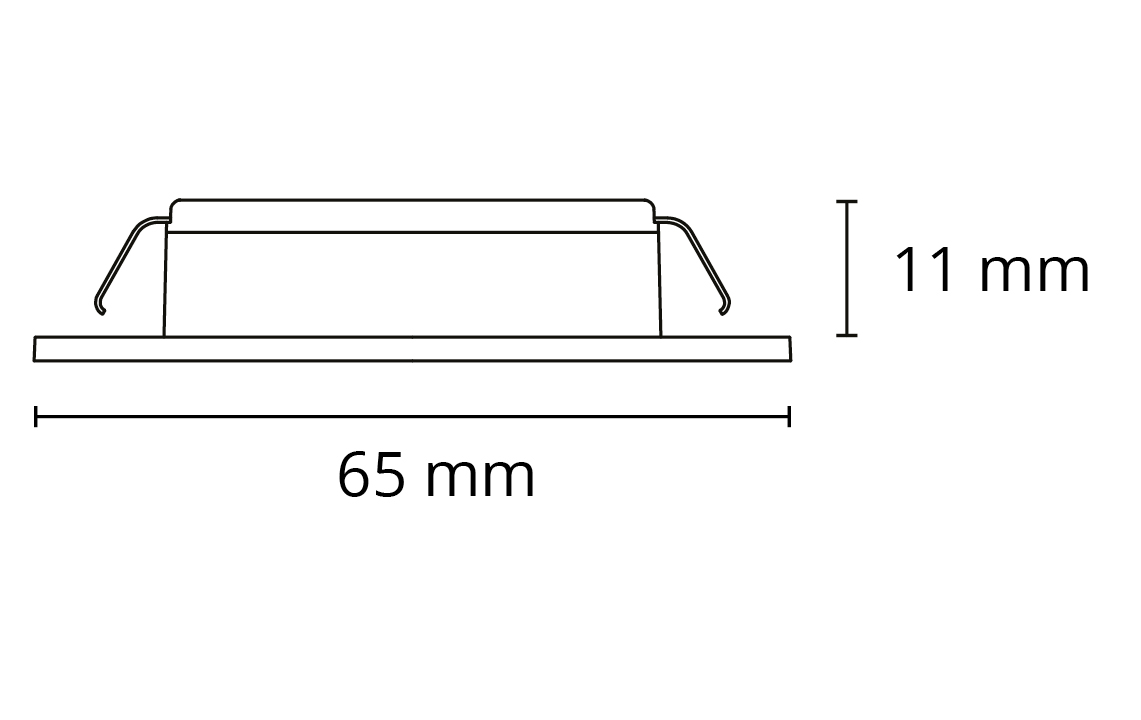 LEDstar Slim Svart 230lm 2700K Ra>90