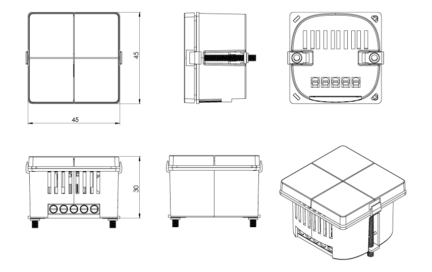 LEDDim Smart Push II Hvid Set Polycarbonat (PC)