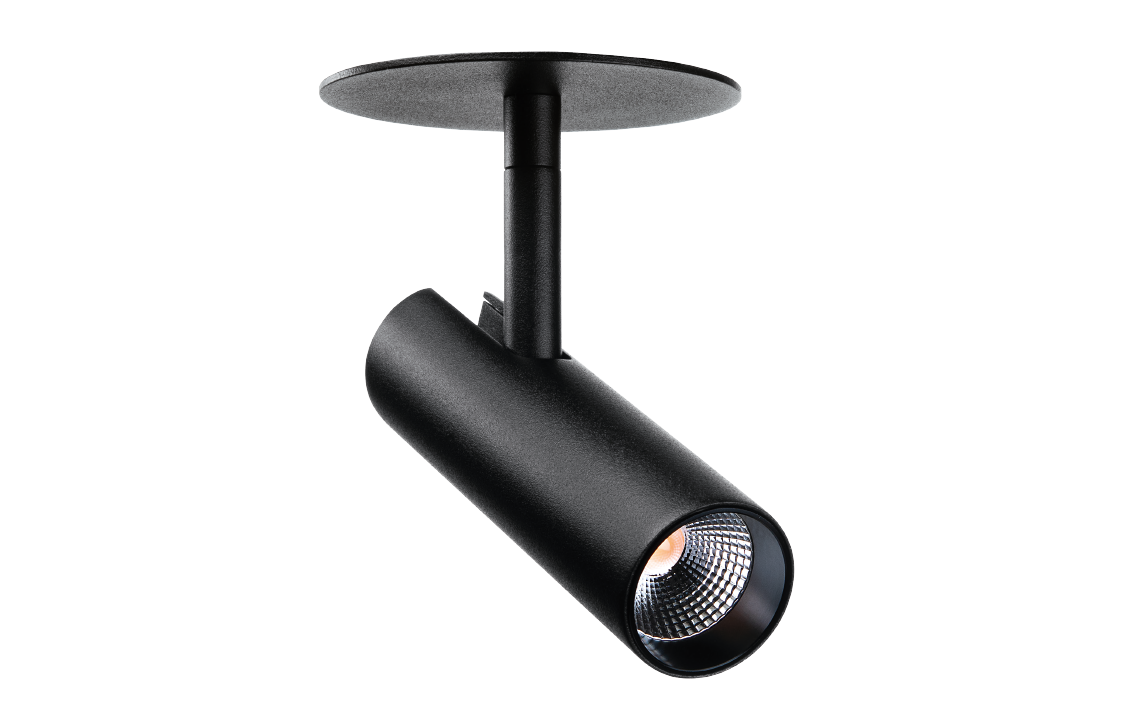 Tube Micro R Schwarz DimToWarm 590lm 2000-2800K Ra>95 Phasenabschnittsdimmung