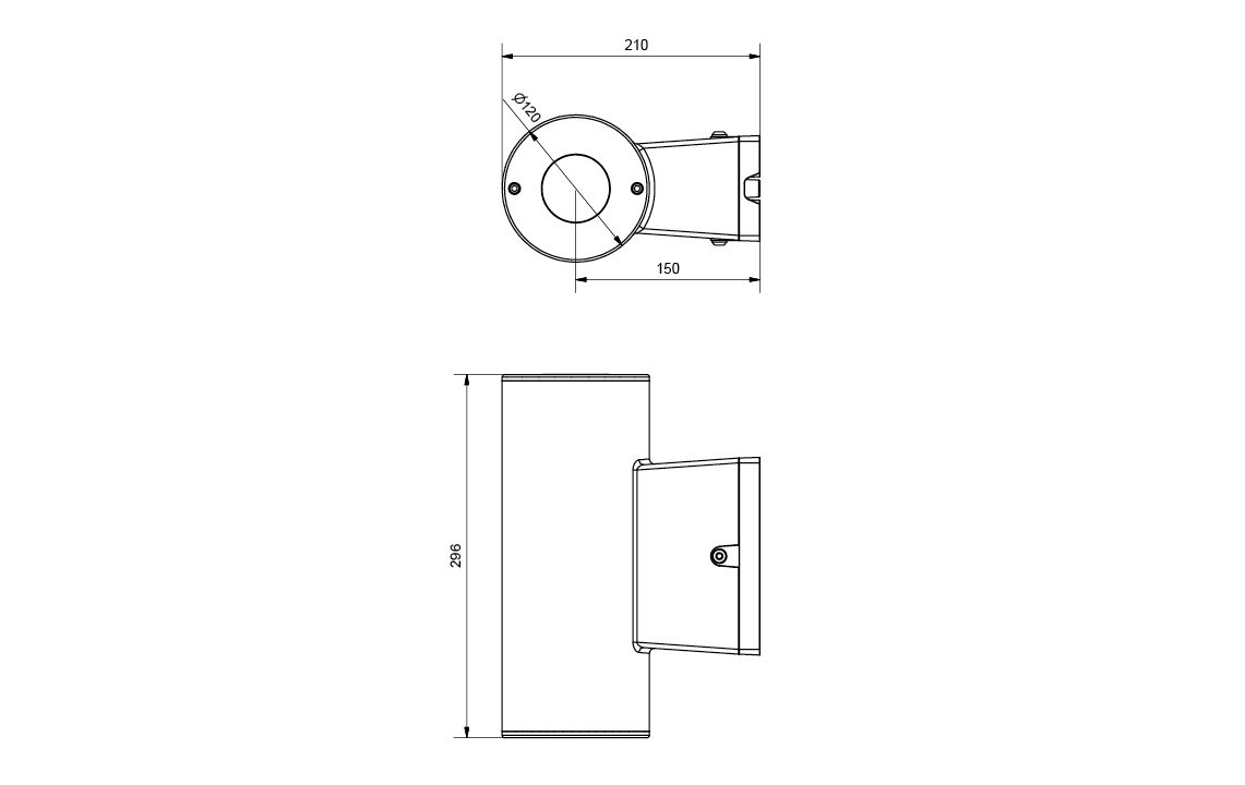 Metro Pro Svart 1-fack 1710lm 3000K Ra>70 Ej dimbar