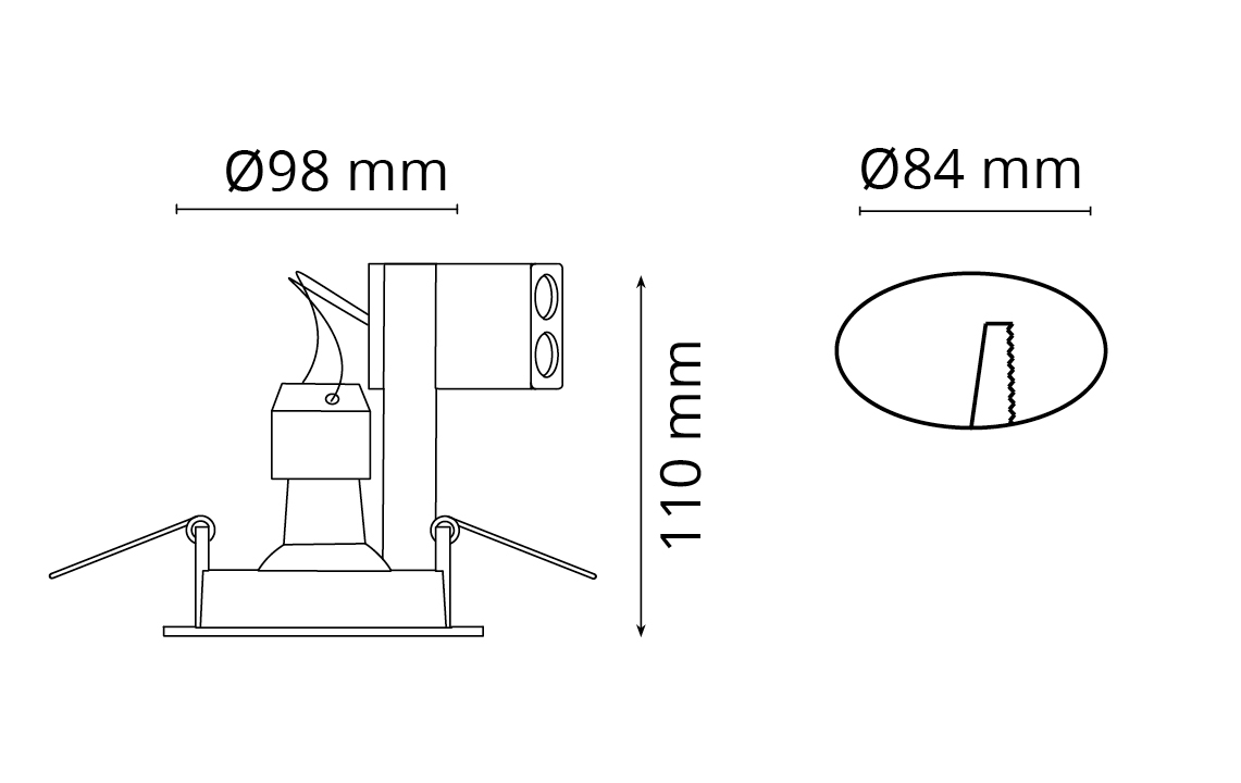 Polar IP65 White Trailing edge dimming