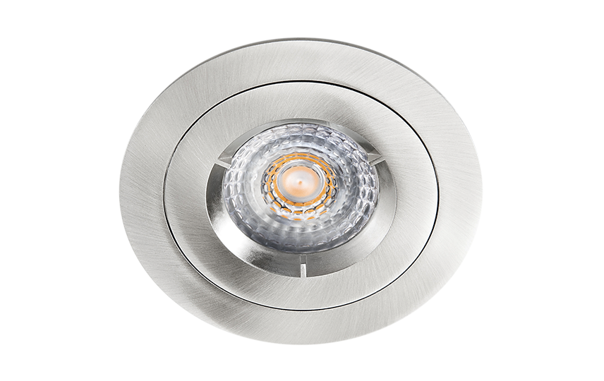 Polar IP65 Gebürsteter Stahl 455lm 3000K Ra>80 Phasenabschnittsdimmung