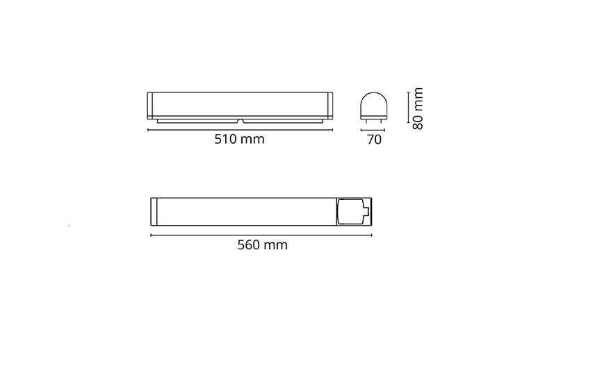 Prelude White w/ outlet 1020lm 2700K Ra>90 Trailing edge dimming