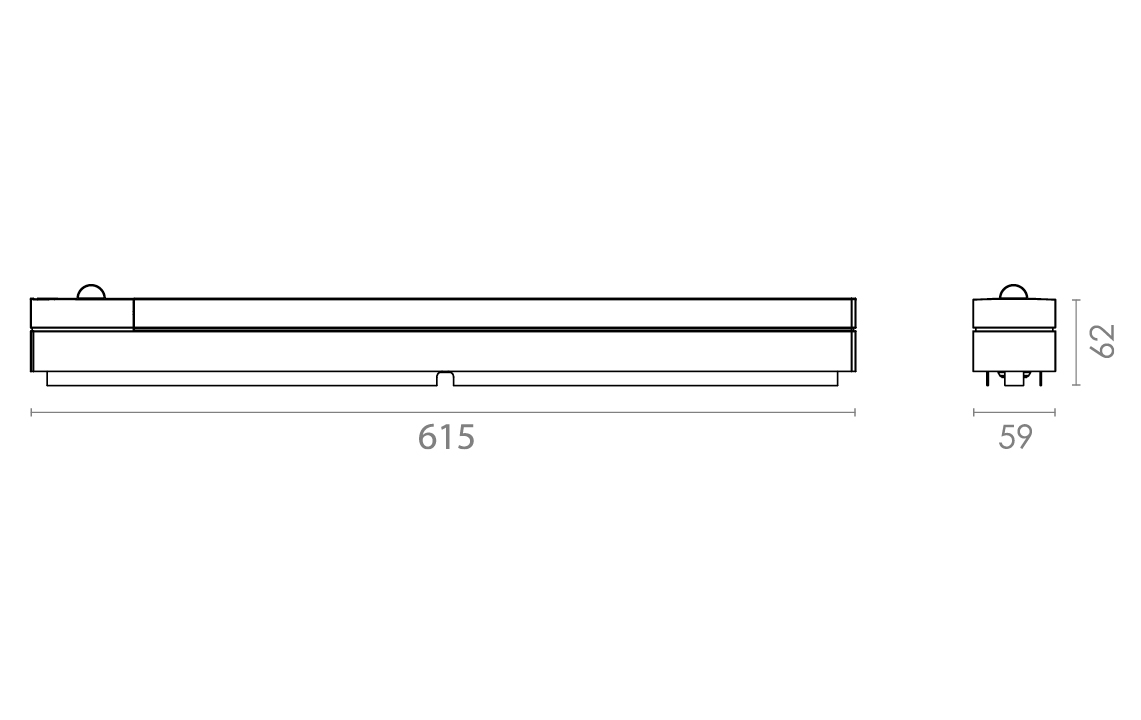 Prelude Square Vit 1490lm 2700K Ra>90 PIR Sensor