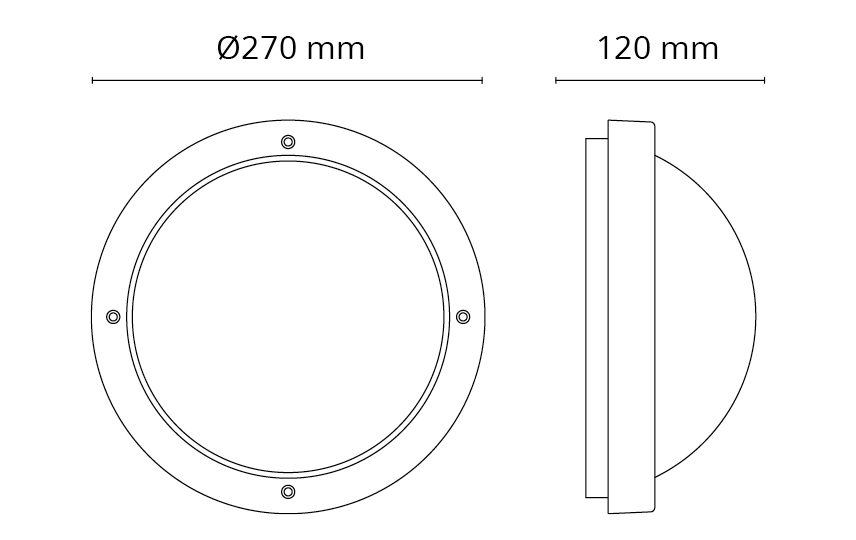 Primo 1100 Grafiitti 760lm 4000K Ra>80 On/Off