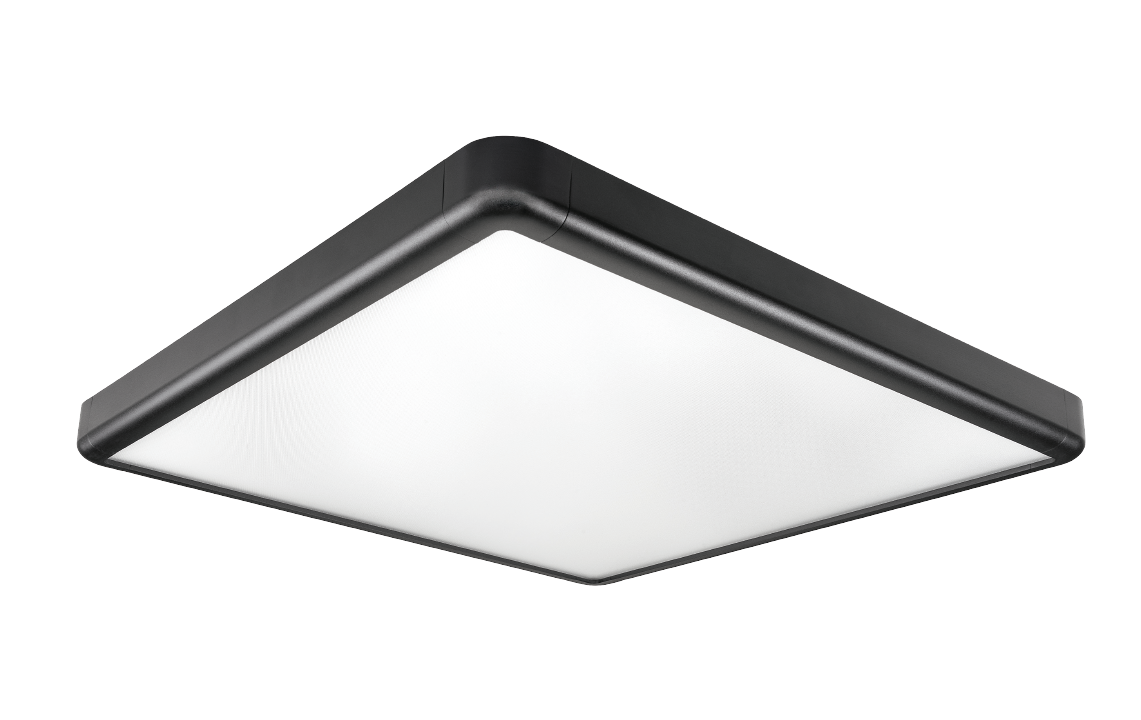 Sense Surface 600x600 Schwarz 3770lm 3000K Ra>80 Phasenabschnittsdimmung
