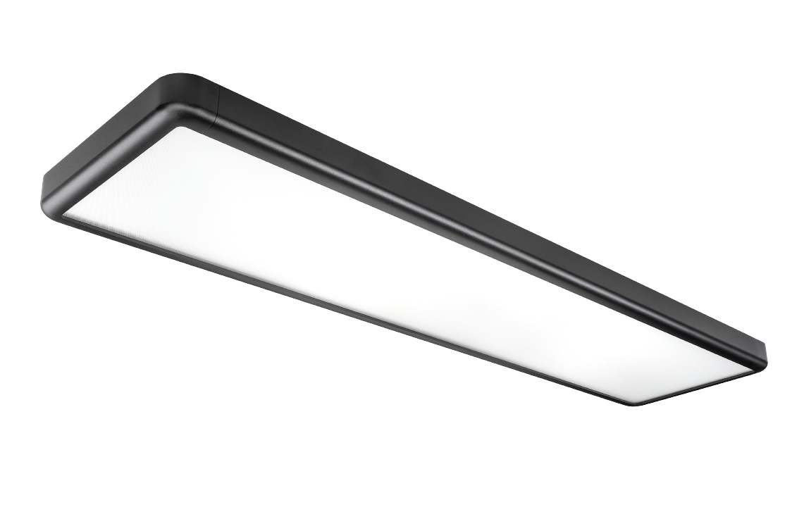 Sense Surface 300x1200 Schwarz 3690lm 3000K Ra>80 Phasenabschnittsdimmung