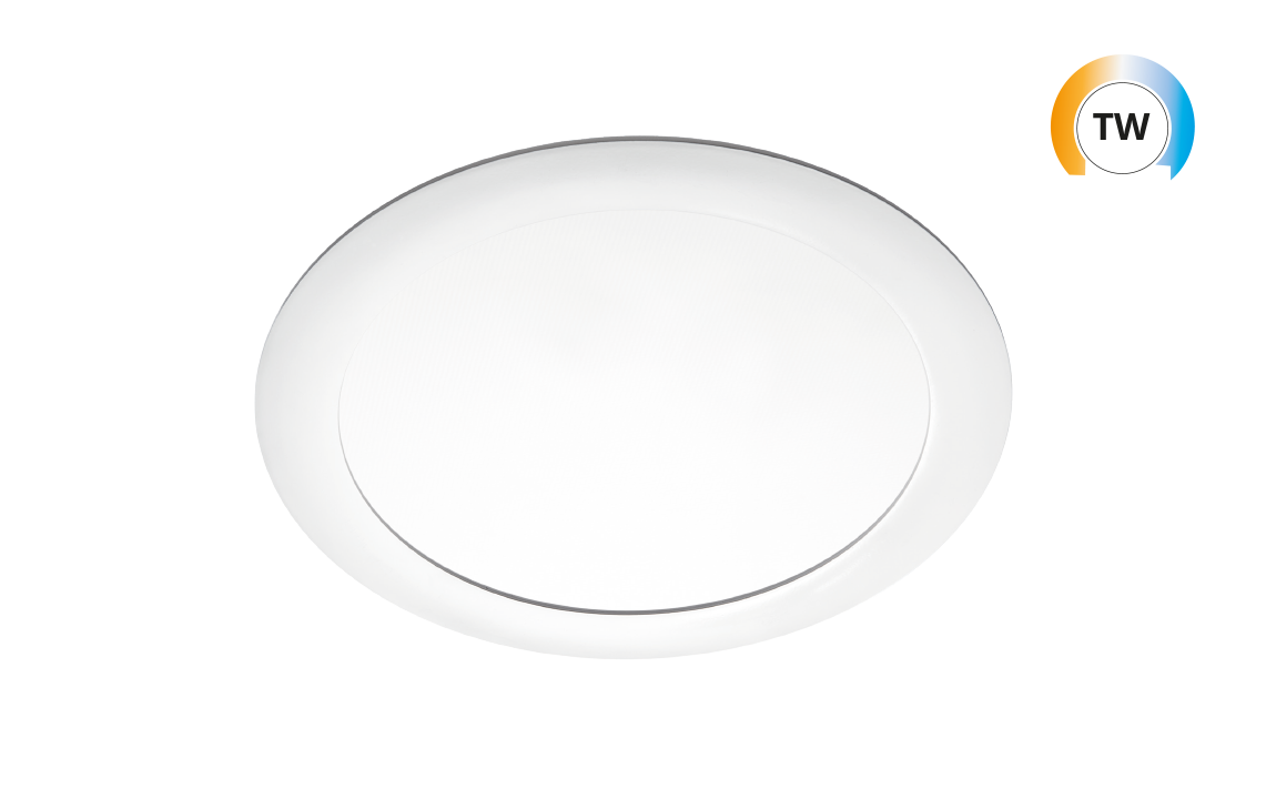 Sense TW Weiss 320 IsoSafe 1610lm 2700-6500K Ra>80 Tunable White DALI Type 8