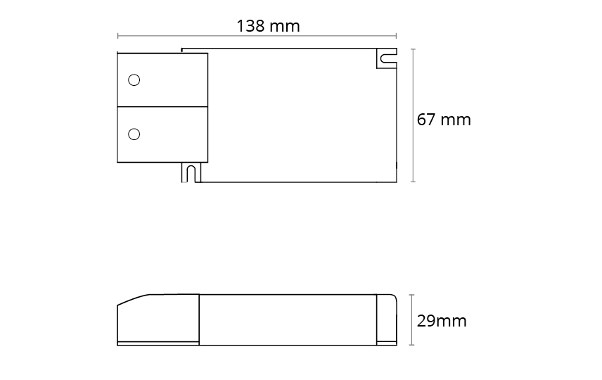 Sense Driver Hvid 5000lm 38W 1050mA DALI-2 / Push Dim