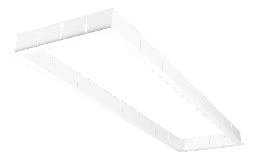 300x1200 Wit Gipsplaat/Troldtekt Inbouwframe Plaatstaal