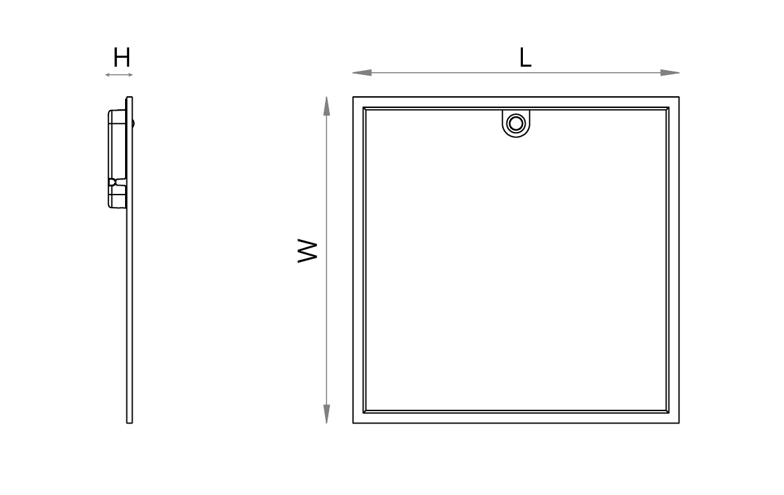 Sense Pro 600x600 Hvid 4610lm 4000K Ra>80 PIR Sensor