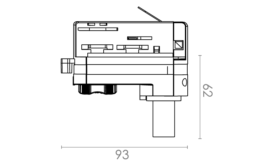 Shopline DALI Vit Pendel Adapter