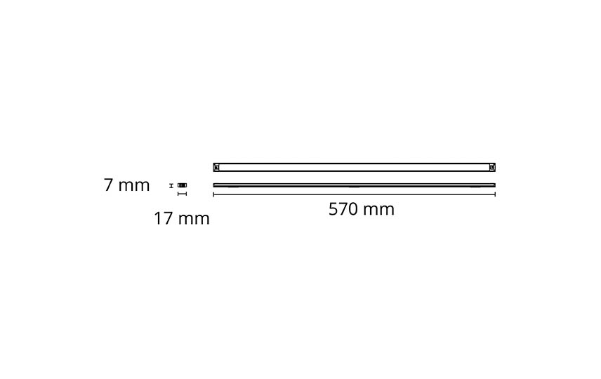 SlimLine 570 White Rail 450lm 2700K Ra>90