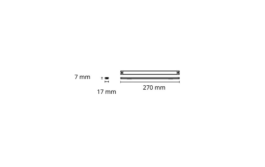 SlimLine Pro 270 White 490lm 2700K Ra>90