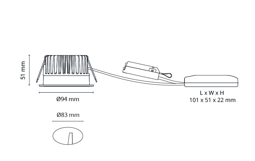 Soft IsoSafe DimToWarm  Hvid 550lm 2000-2800K Ra 98 DALI