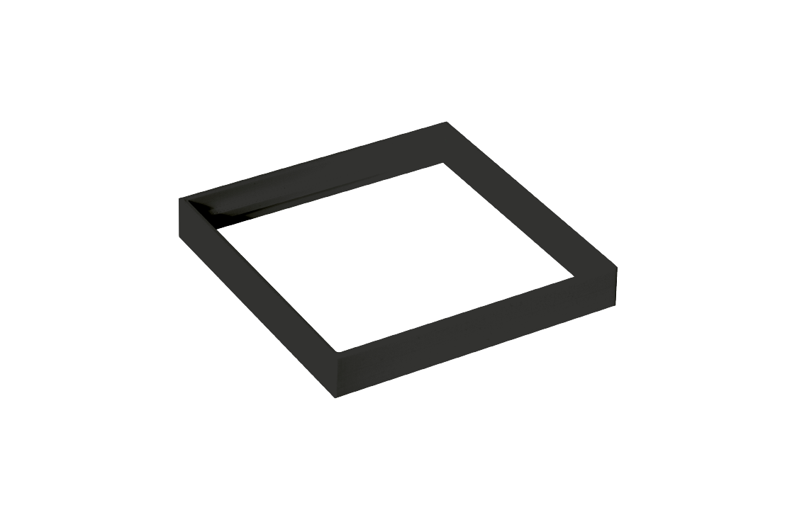 Soft Square Schwarz Spacer Aluminium