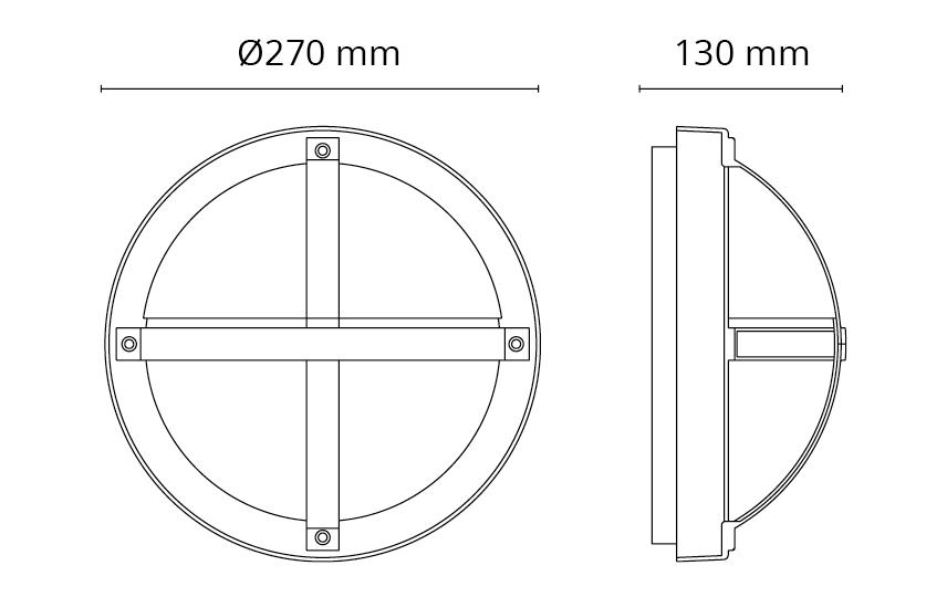 Tanto 1100 Grafit 330lm 3000K Ra>80 skymningsrelä