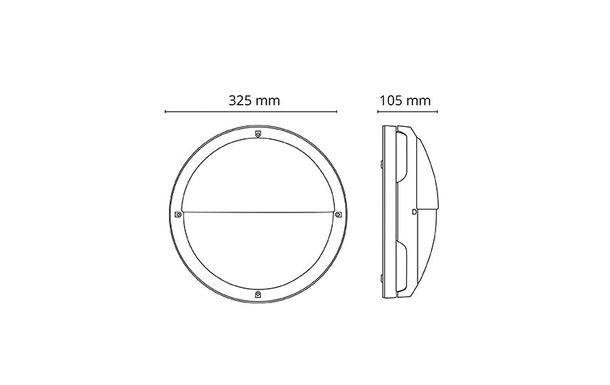 Tardo 2000 Grafit 810lm 3000K Ra>80 Bakkantsdimmer