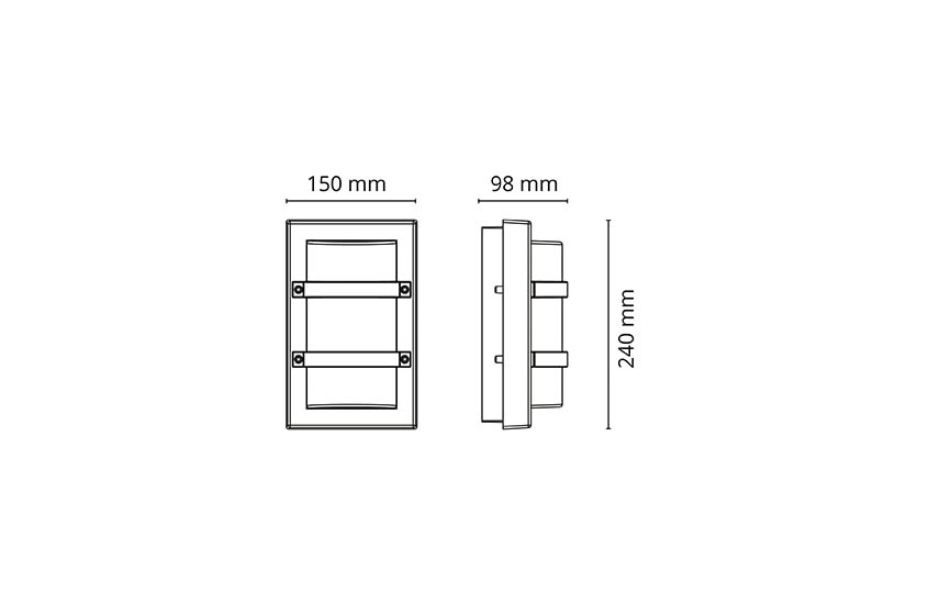 Trio Mini Black 460lm 3000K Ra>80 Trailing edge dimming