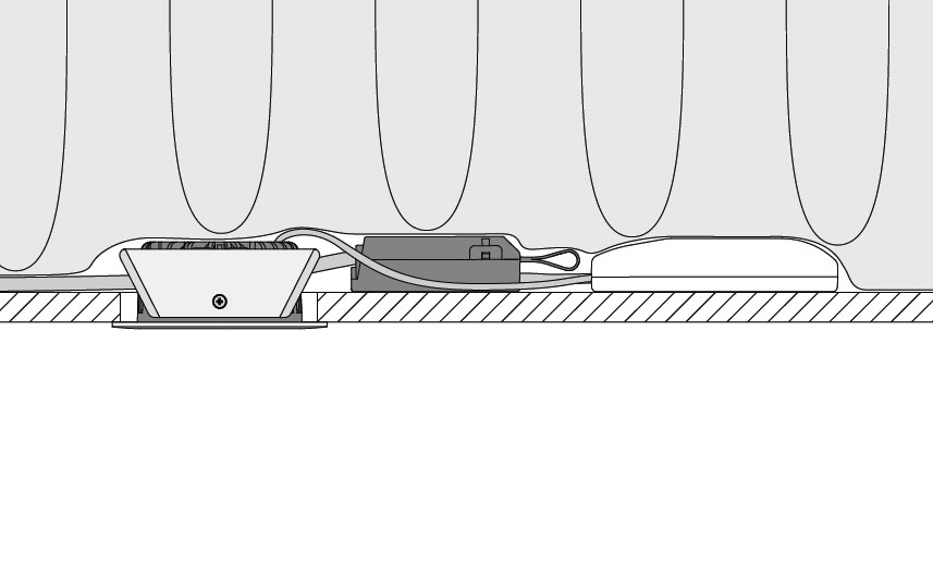 UniLED IsoSafe Blade  Blanc 690lm 3000K Ra 98 Coupure de phase descendante