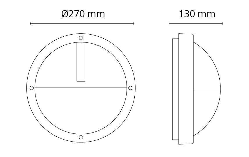 Uno 1100 Grafit 420lm 3000K Ra>80 Skumring