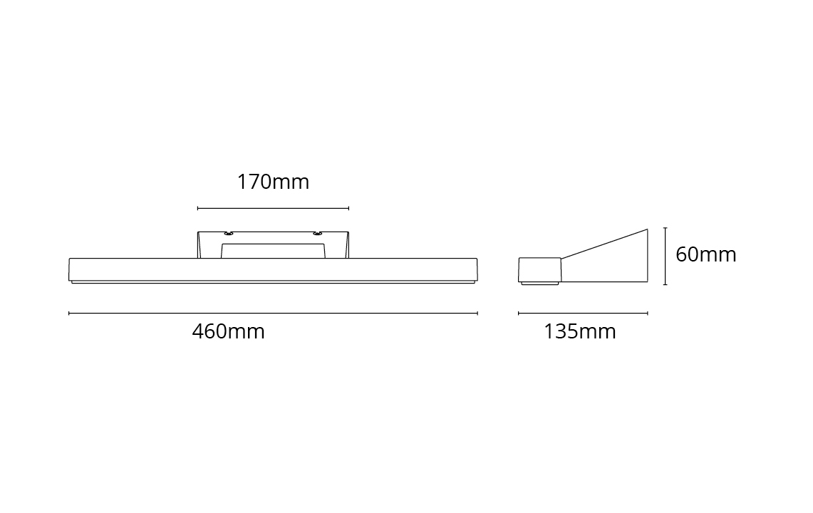 View Brushed steel 800lm 3000K Ra>90 Trailing edge dimming