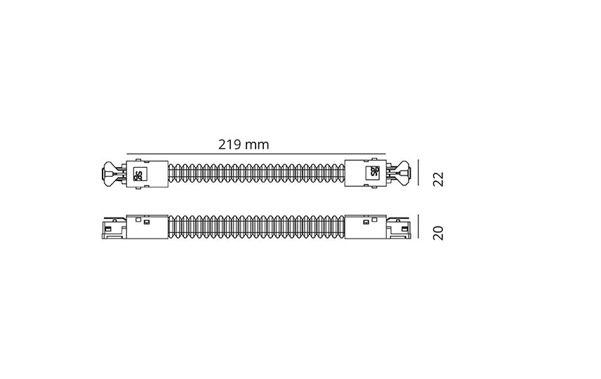 Zip 230V Svart Flexskarv